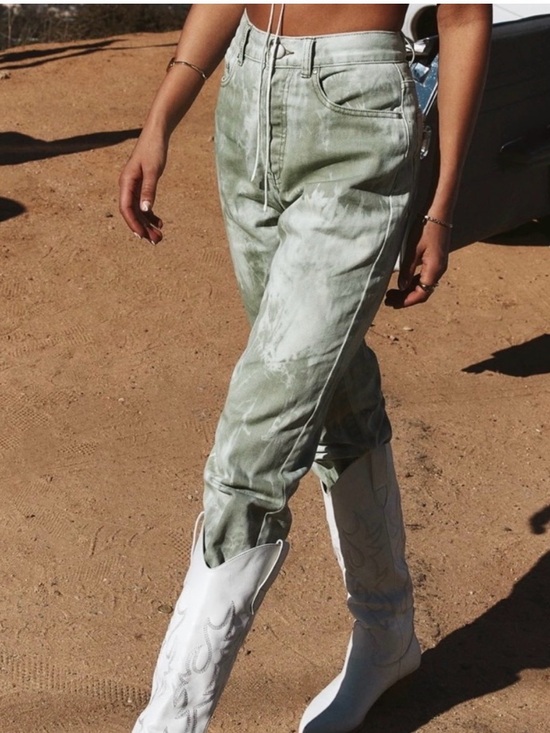12th Tribe Pants - 12th Tribe Spring Come to Green Tie Dye pants